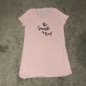 light pink nightgown